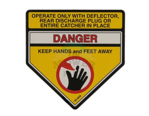 105-6838 Toro Danger Decal  - drmower.ca