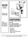 944.527060 Manual for Craftsman 27" Two-Stage Snow Thrower