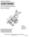 C459-52925 C459-52927 Manual for Craftsman 28" & 30" Snow Thrower