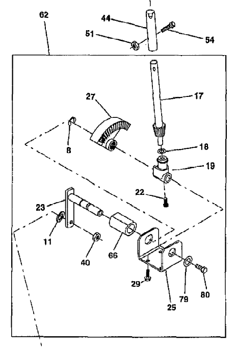 584371701 Craftsman Steering Assembly 167902