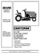 944.602890 Manual for Craftsman 20.0 HP 42“ Lawn Tractor