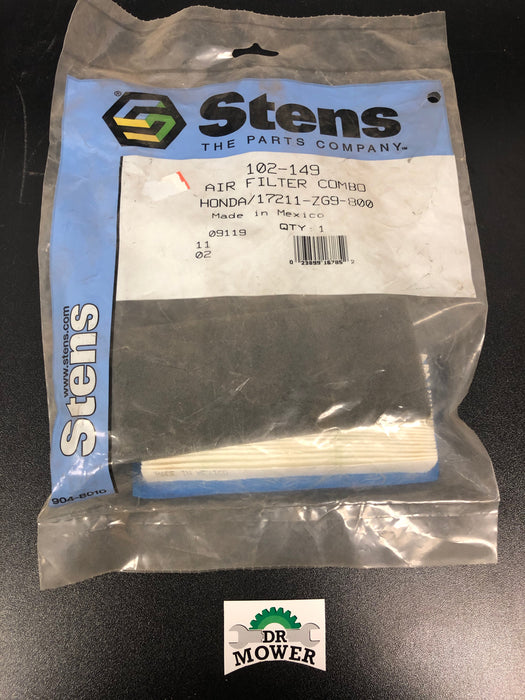 102-149 Stens AIR FILTER Replaces Honda 17211-ZG9-800