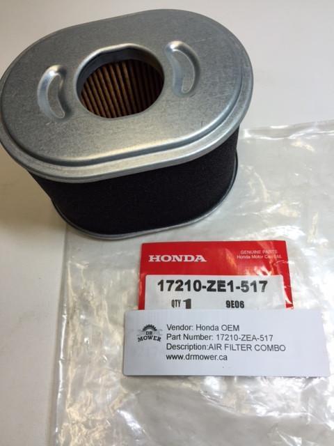 17210-Z4M-821 17210-ZE1-517 Honda Genuine OEM AIR FILTER COMBO 17210 Z4M 821