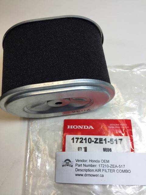 17210-Z4M-821 17210-ZE1-517 Honda Genuine OEM AIR FILTER COMBO 17210 Z4M 821