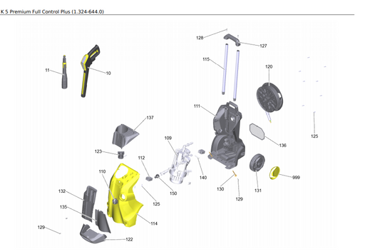 K5 Premium Parts List for Karcher 1.324-644.0