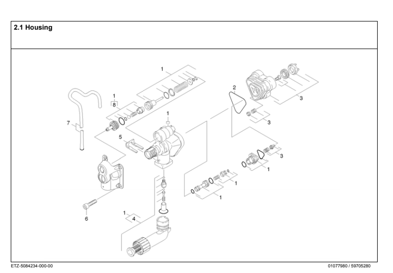 K2.16 & K2.19 Parts List for Karcher 1.601-532.0 1.601-510.0