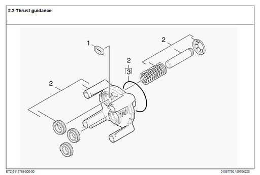 9.012-496.0 Karcher Thrust Guidance Assembly 90118520