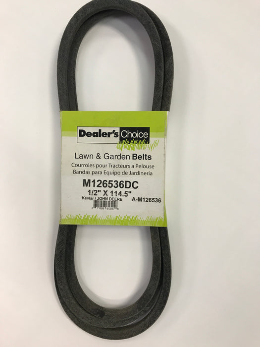 M126536DC DEALERS CHOICE BELT REPLACES JOHN DEERE M126536