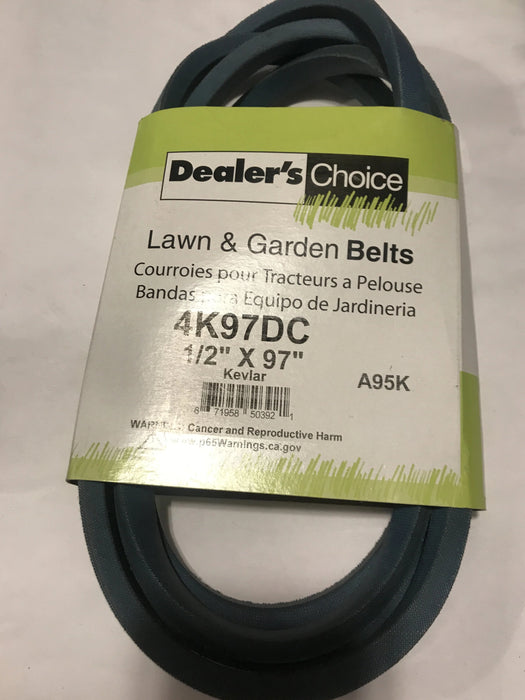 4K97DC DEALER CHOICE BELT 1/2 x 97"