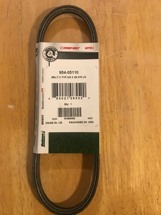 954-05110 Craftsman MTD Auger Drive Belt 954-04014, 754-04014